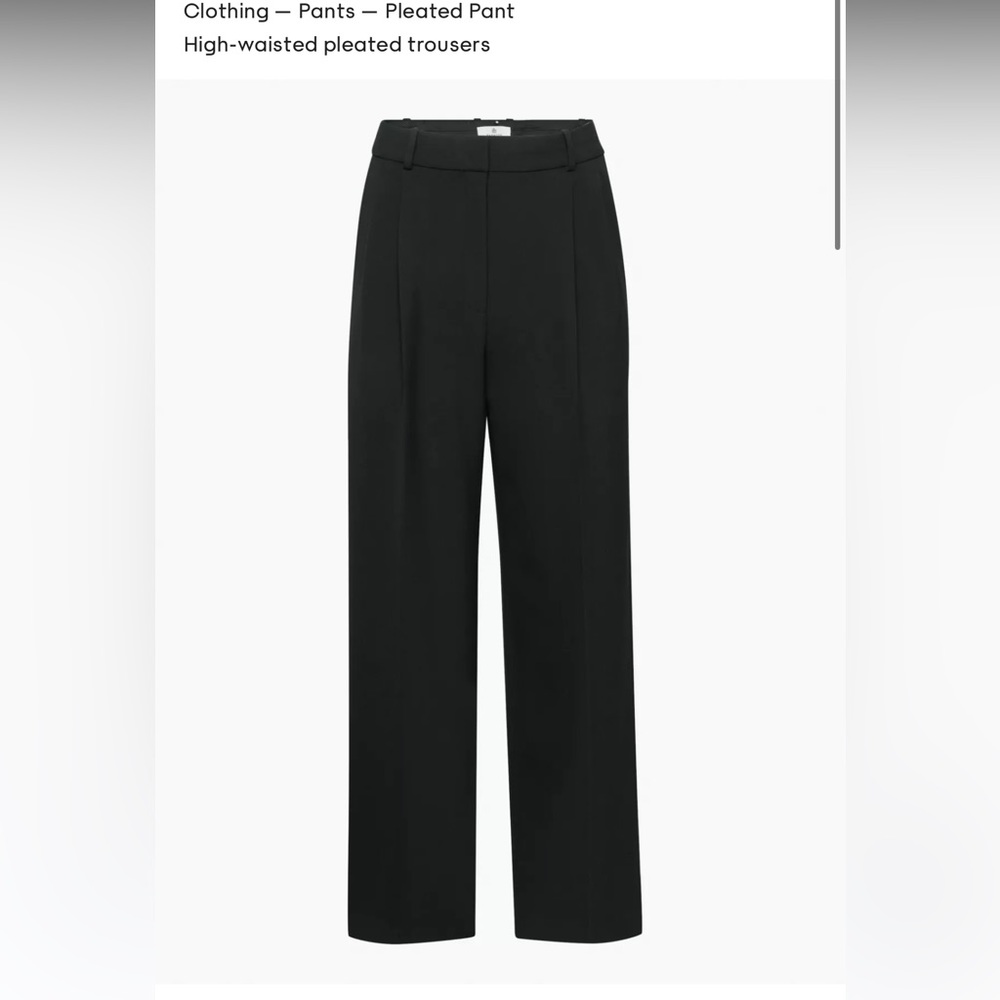 Babaton Aritzia Pleated Pant